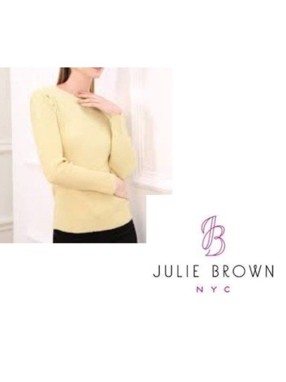 🎩🗝️ NWT $120 Julie Brown Heart of Gold Knit Spencer Top - Medium
